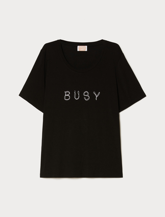 Printed jersey T-shirt - Marina Rinaldi