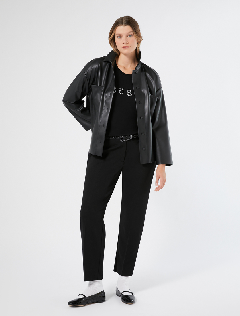 Printed jersey T-shirt - BLACK - Marina Rinaldi - 2
