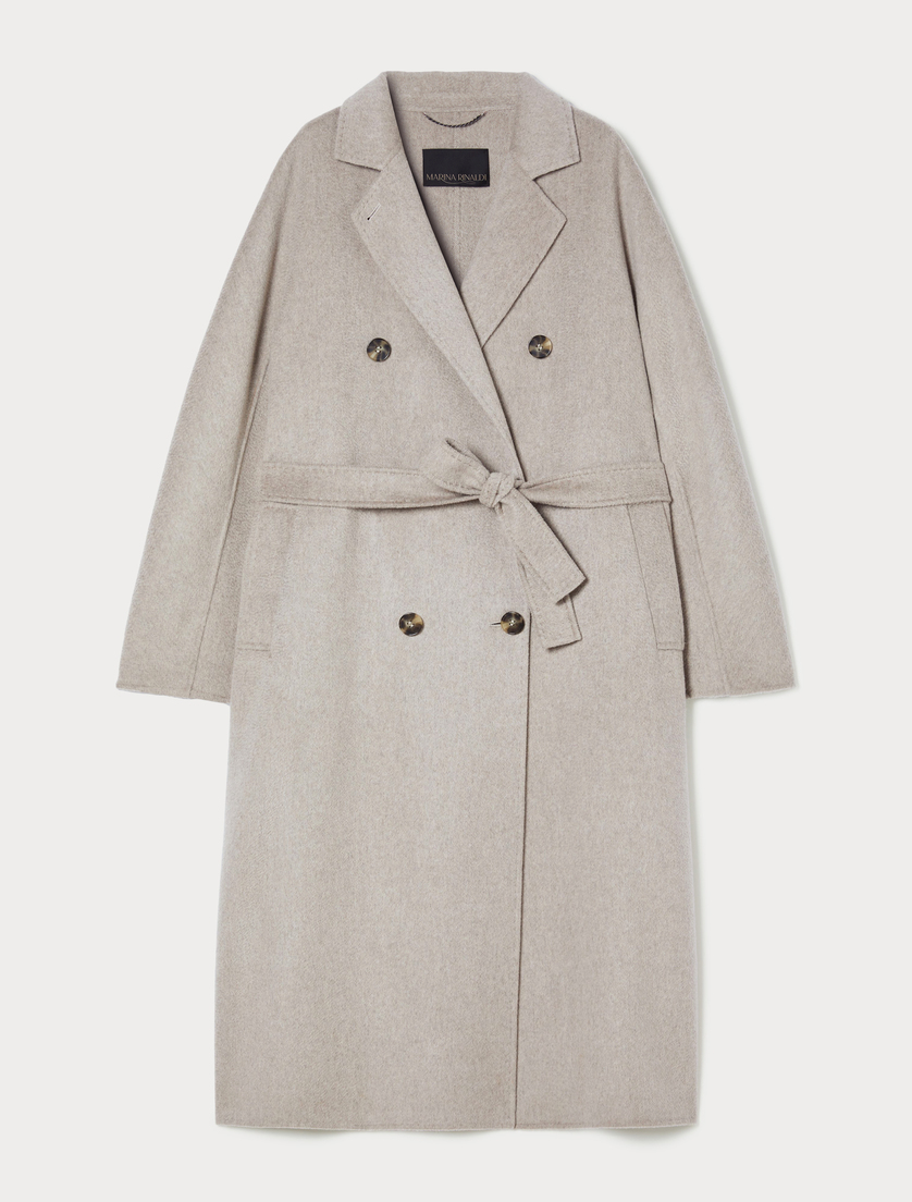 Double-faced wool coat - TURTLEDOVE GREY - Marina Rinaldi Double-faced wool coat - TURTLEDOVE GREY - Marina Rinaldi