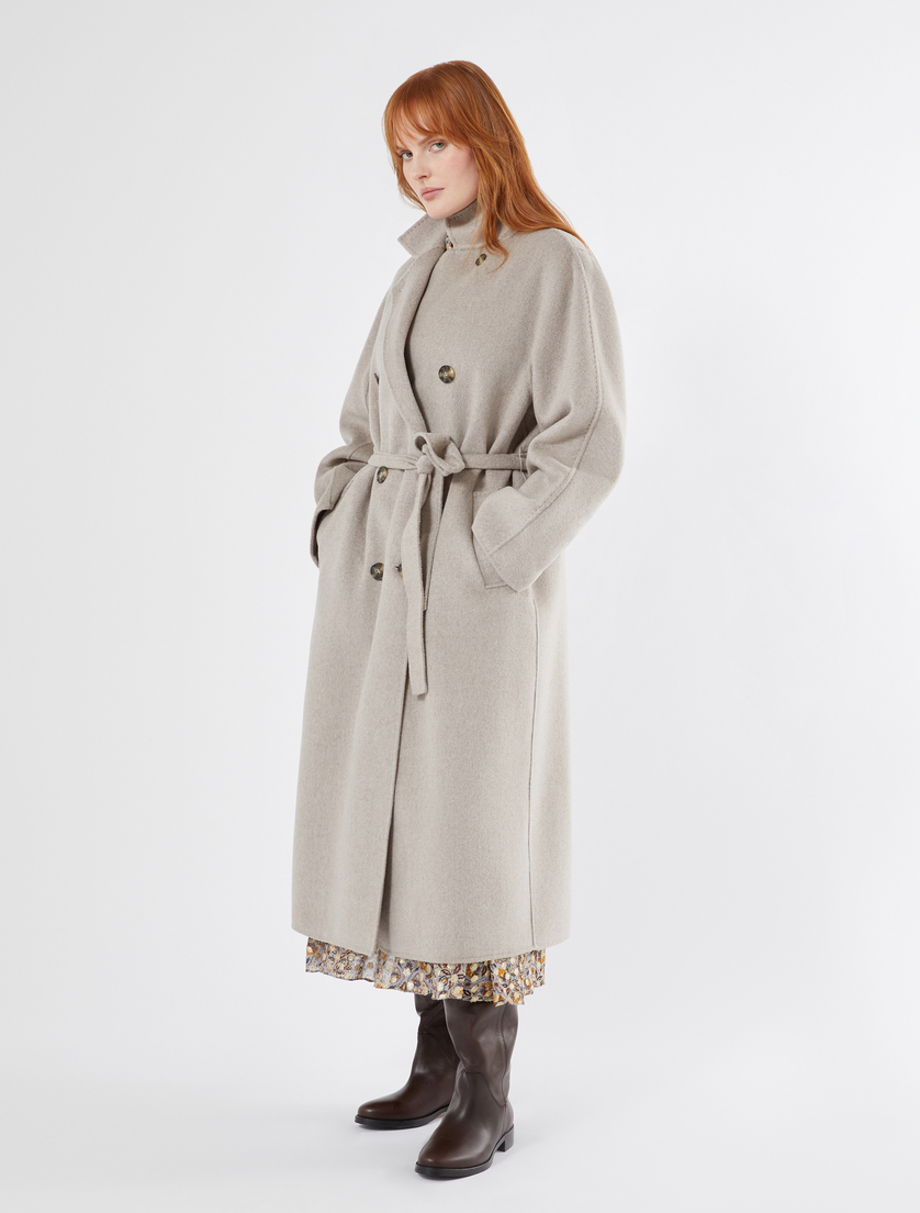 Double-faced wool coat - TURTLEDOVE GREY - Marina Rinaldi - 2 Double-faced wool coat - TURTLEDOVE GREY - Marina Rinaldi - 2