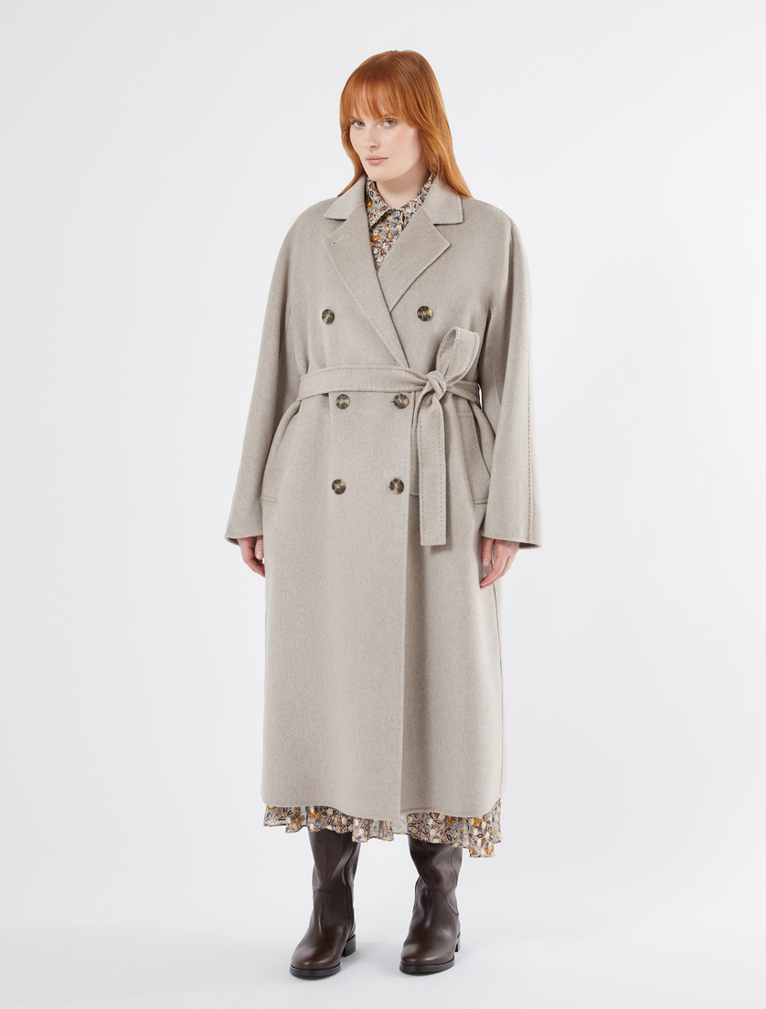 Double-faced wool coat - TURTLEDOVE GREY - Marina Rinaldi - 3 Double-faced wool coat - TURTLEDOVE GREY - Marina Rinaldi - 3