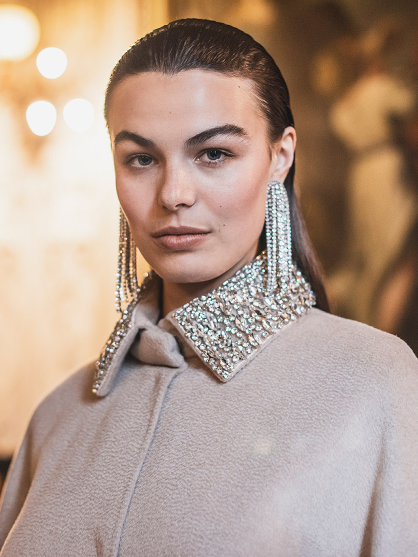 Double-sided fabric coat in wool - Marina Rinaldi
