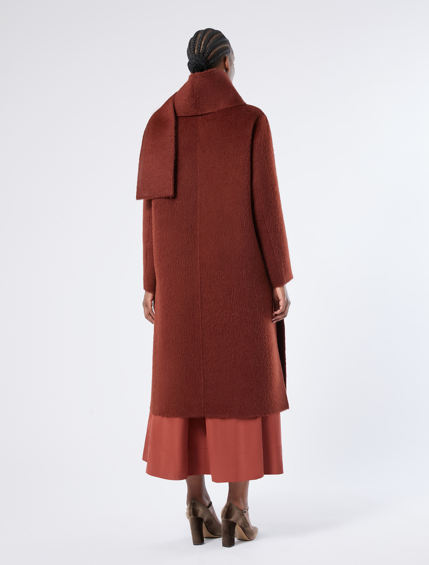 Double-faced wool and alpaca coat - TOBACCO - Marina Rinaldi - 4