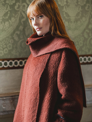 Double-faced wool and alpaca coat - Marina Rinaldi