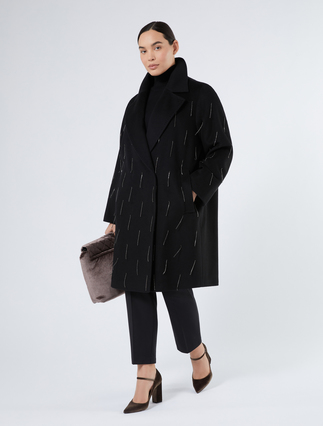 Pure wool broadcloth coat - Marina Rinaldi
