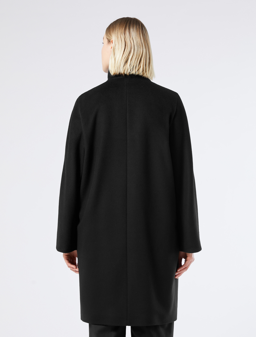 Manteau en drap de laine - NOIR - Marina Rinaldi - 4