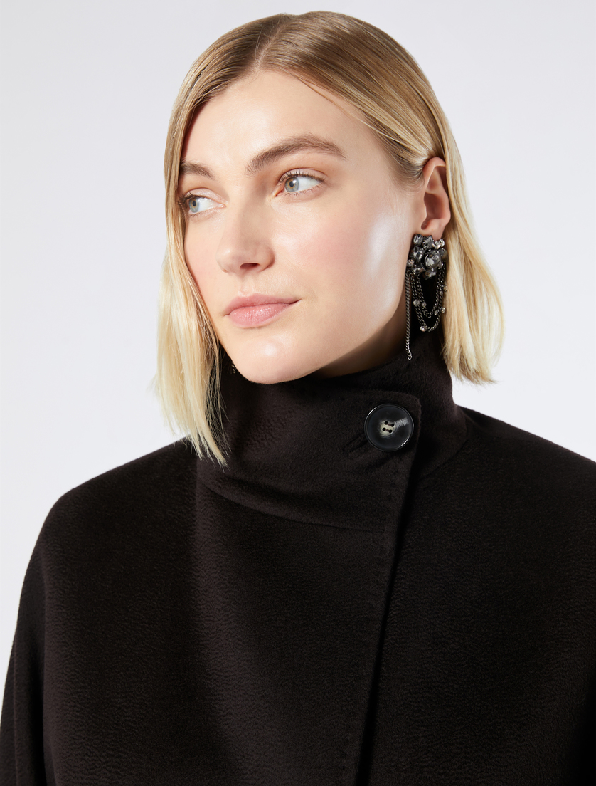 Wool broadcloth coat - CHOCOLATE - Marina Rinaldi - 5 Wool broadcloth coat - CHOCOLATE - Marina Rinaldi - 5