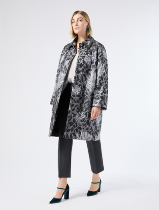 Jacquard lamé coat - Marina Rinaldi