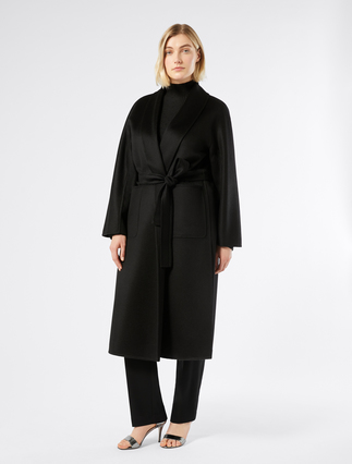 Double-sided cashmere coat - BLACK - Marina Rinaldi - 3