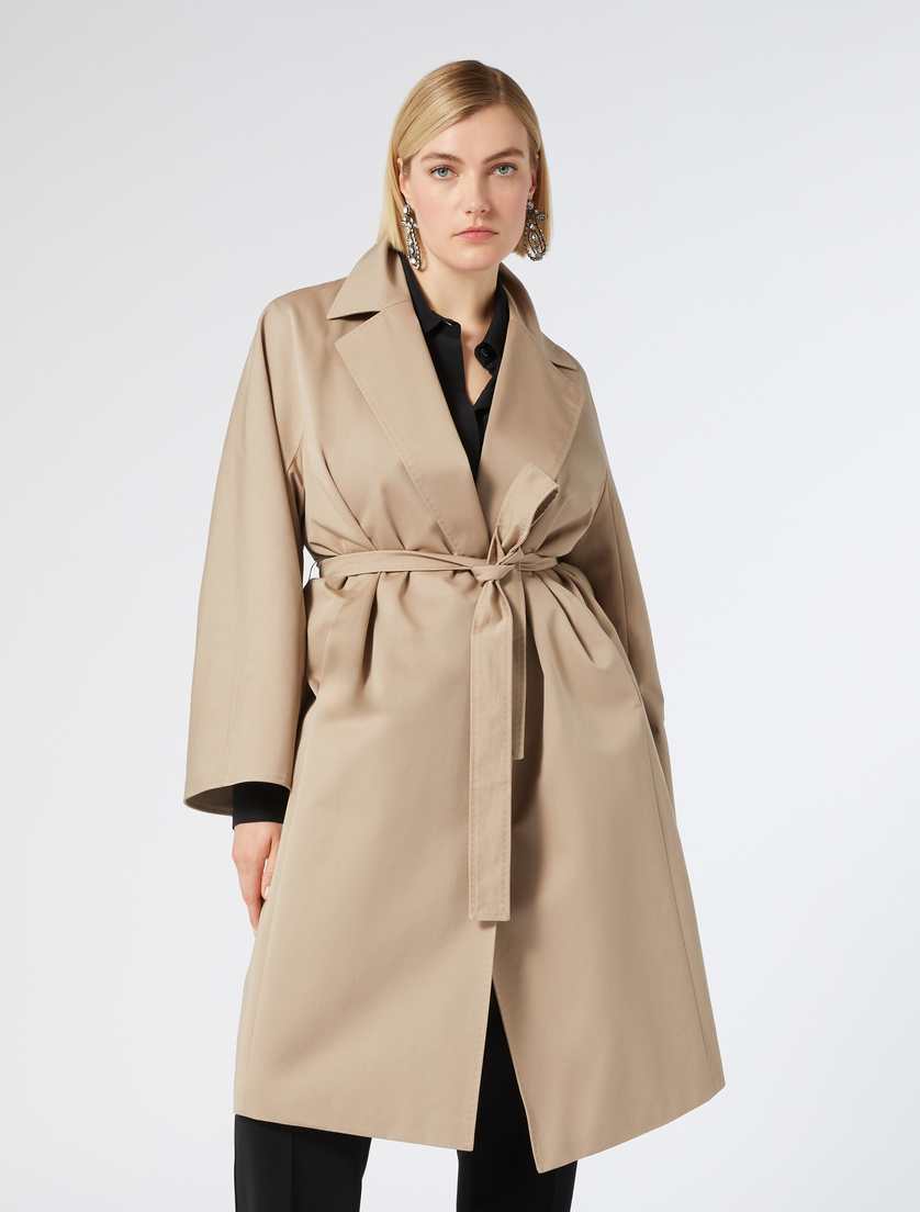 Cotton gabardine raincoat - Marina Rinaldi