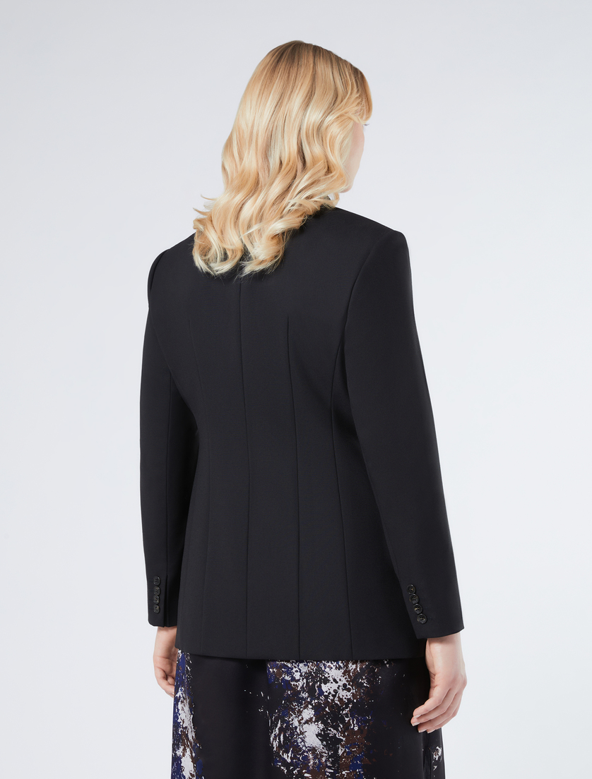 Pure wool blazer jacket - BLACK - Marina Rinaldi - 4 Pure wool blazer jacket - BLACK - Marina Rinaldi - 4