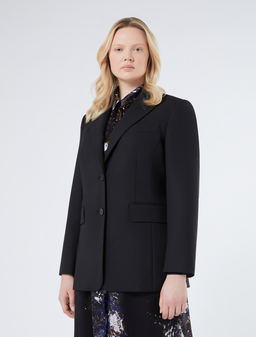 Pure wool blazer jacket - BLACK - Marina Rinaldi - 3 Pure wool blazer jacket - BLACK - Marina Rinaldi - 3