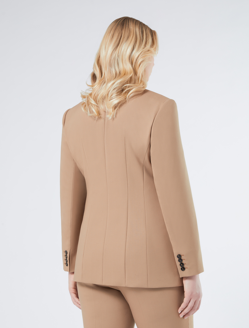 Pure wool blazer jacket - CAMEL - Marina Rinaldi - 4
