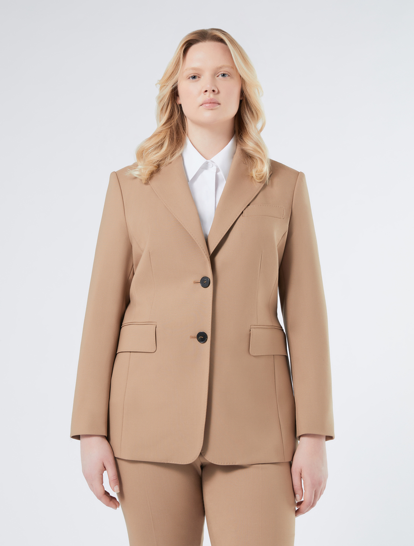 Pure wool blazer jacket - CAMEL - Marina Rinaldi - 3