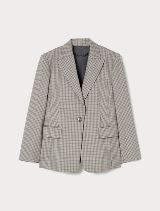 Pure wool twill blazer jacket - Marina Rinaldi