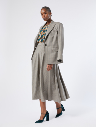 Pure wool twill blazer jacket - Marina Rinaldi