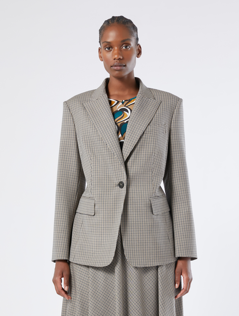 Pure wool twill blazer jacket - CAMEL - Marina Rinaldi - 3 Pure wool twill blazer jacket - CAMEL - Marina Rinaldi - 3