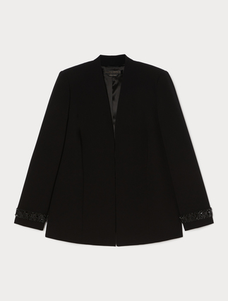 Cady jacket with embroidery - Marina Rinaldi
