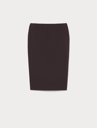 Stretch cotton twill skirt - Marina Rinaldi