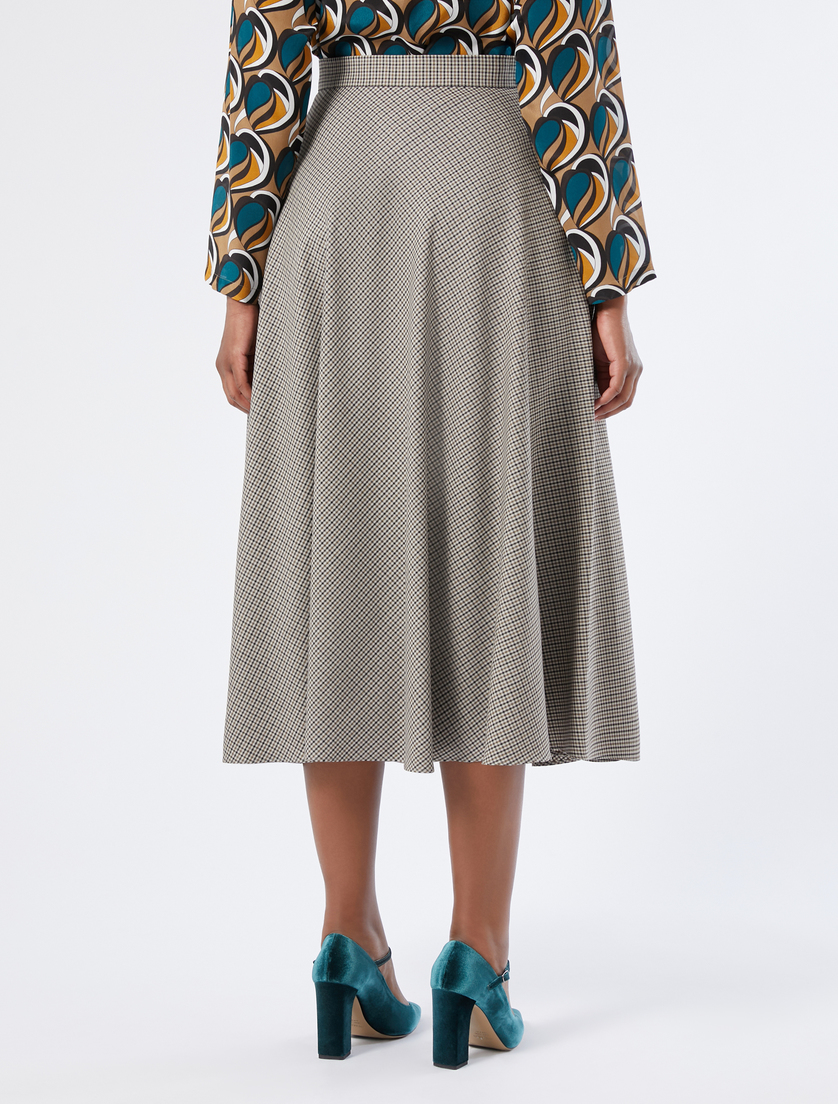 Wool twill skirt - CAMEL - Marina Rinaldi - 4 Wool twill skirt - CAMEL - Marina Rinaldi - 4