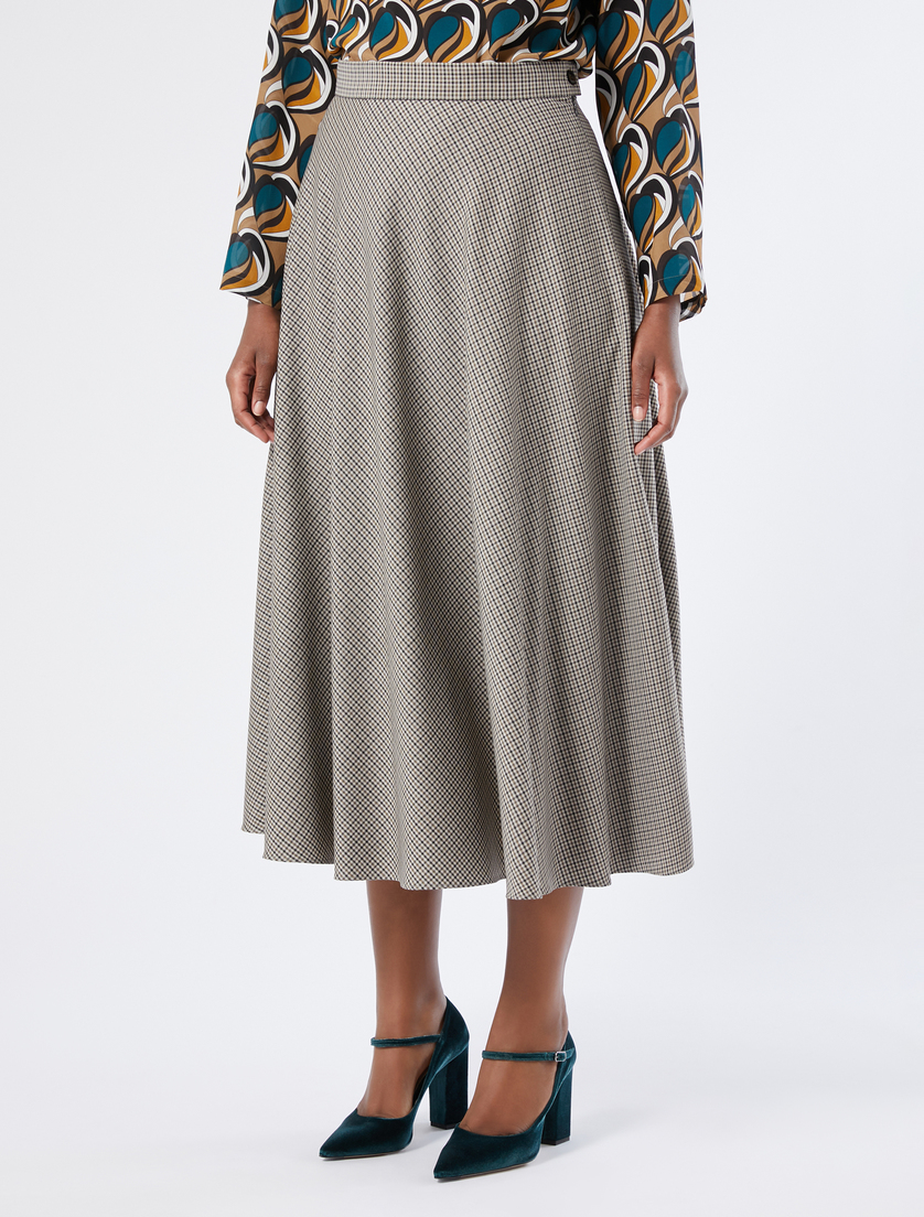 Wool twill skirt - CAMEL - Marina Rinaldi - 3 Wool twill skirt - CAMEL - Marina Rinaldi - 3