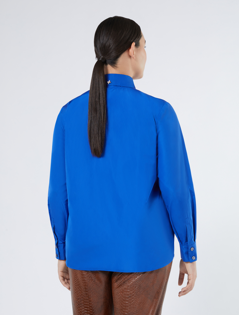 Taffeta shirt - CORNFLOWER BLUE - Marina Rinaldi - 4 Taffeta shirt - CORNFLOWER BLUE - Marina Rinaldi - 4