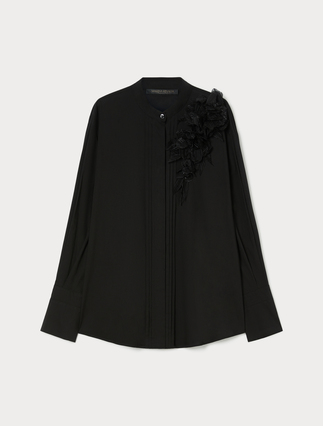 Embroidered voile shirt - Marina Rinaldi
