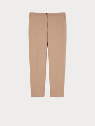 Straight-fit pure woollen cloth trousers - Marina Rinaldi