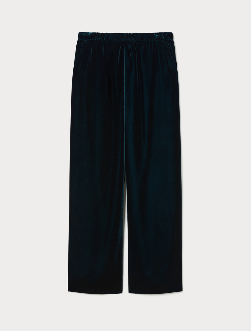 Velvet trousers - OIL - Marina Rinaldi