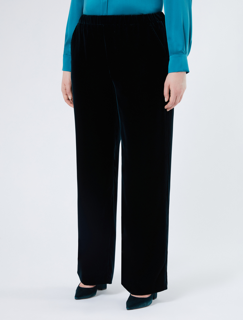 Velvet trousers - OIL - Marina Rinaldi - 3