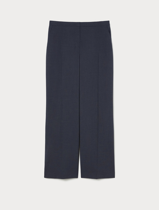Wide-fit pure woollen cloth trousers - Marina Rinaldi