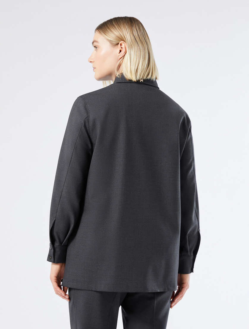 Pure woollen cloth tunic - DARK GREY - Marina Rinaldi - 4 Pure woollen cloth tunic - DARK GREY - Marina Rinaldi - 4