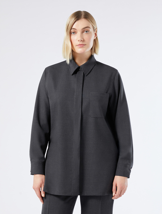 Pure woollen cloth tunic - DARK GREY