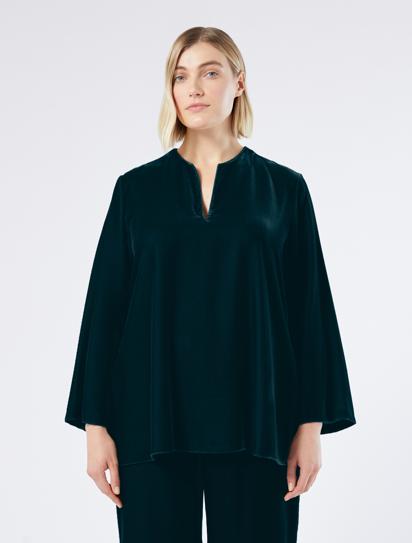 Velvet tunic - OIL - Marina Rinaldi - 3