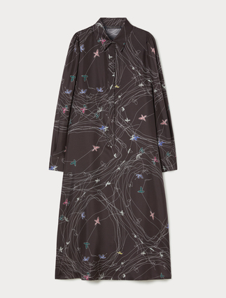 Silk twill dress - Marina Rinaldi