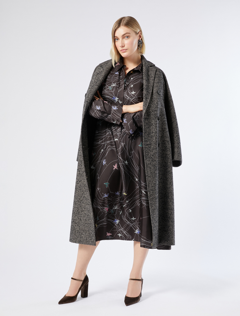 Silk twill dress - CHOCOLATE - Marina Rinaldi - 2 Silk twill dress - CHOCOLATE - Marina Rinaldi - 2