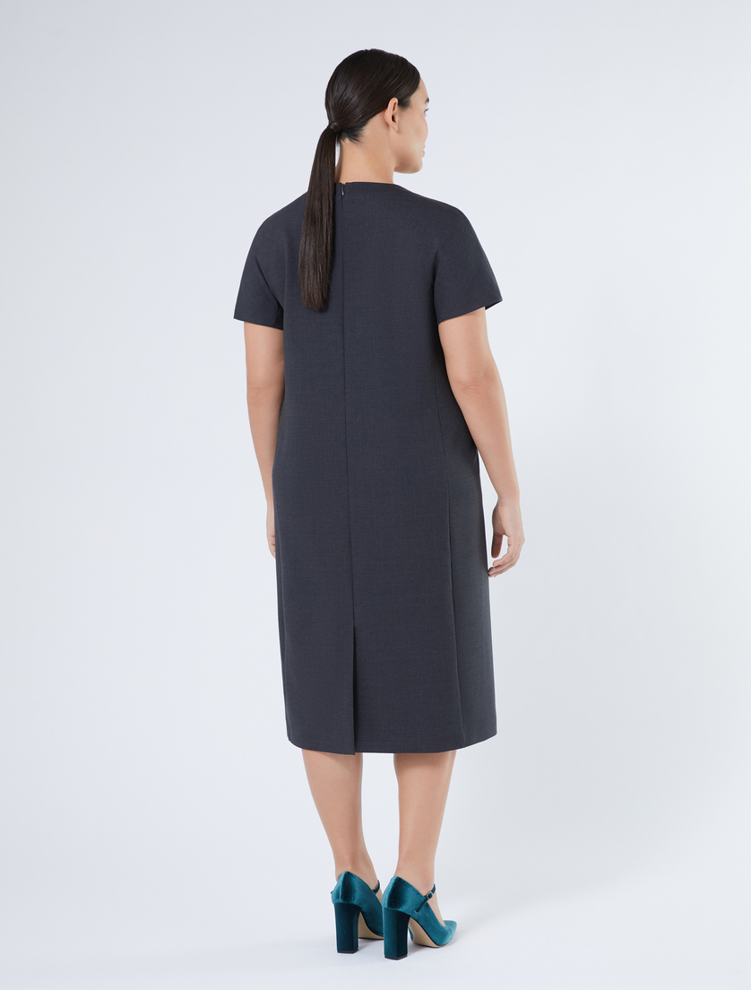Pure woollen cloth dress - DARK GREY - Marina Rinaldi - 4 Pure woollen cloth dress - DARK GREY - Marina Rinaldi - 4