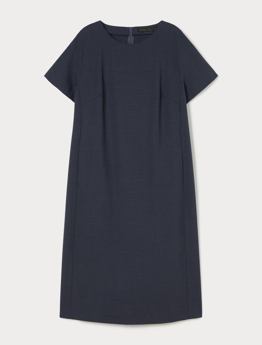Pure woollen cloth dress - DARK GREY - Marina Rinaldi Pure woollen cloth dress - DARK GREY - Marina Rinaldi