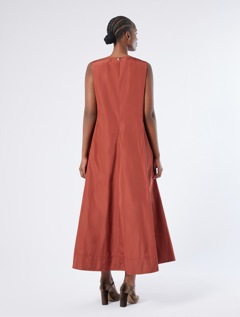 Taffeta dress - TOBACCO - Marina Rinaldi - 4