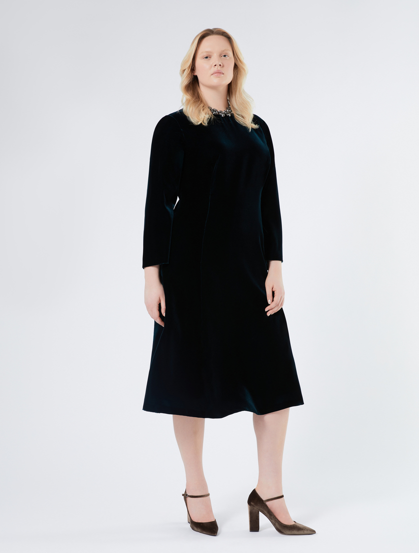 Velvet dress - OIL - Marina Rinaldi - 2