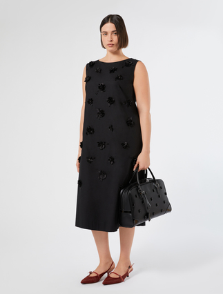 Poplin dress with embroidery - Marina Rinaldi