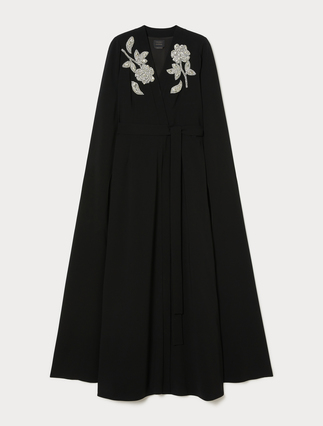 Long cady dress with embroidery - Marina Rinaldi