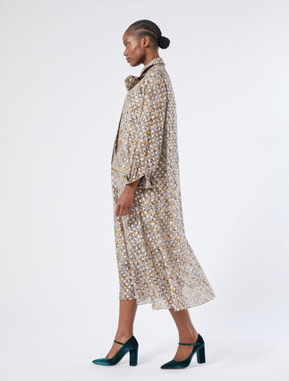 Gold fil coupé dress - Marina Rinaldi