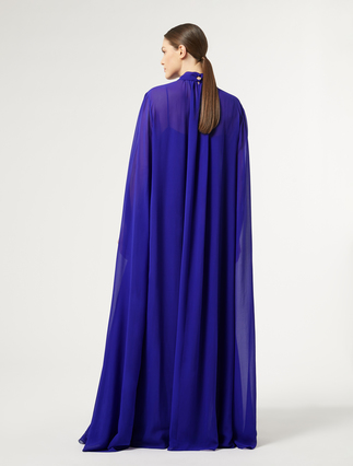 Silk georgette dress - PURPLE - Marina Rinaldi - 4