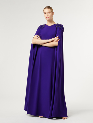 Cady dress with embroidery - PURPLE