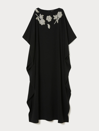 Long cady dress with embroidery - Marina Rinaldi