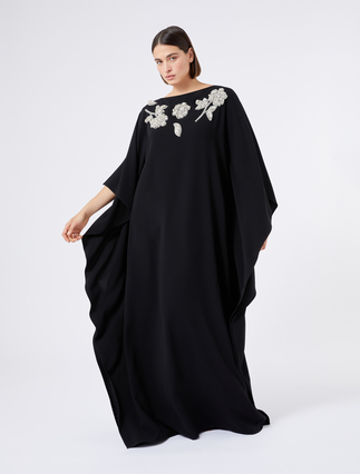 Long cady dress with embroidery - Marina Rinaldi