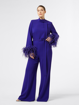 Crêpe cady jumpsuit - PURPLE - Marina Rinaldi - 3