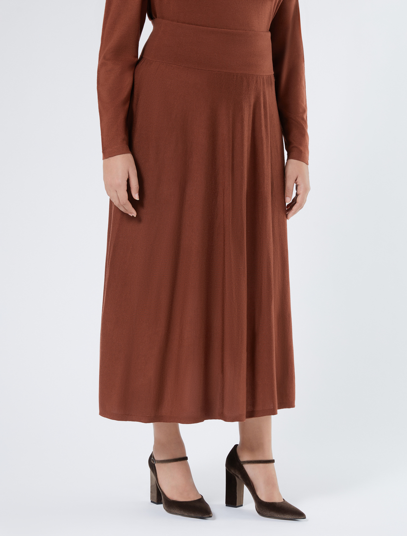 Wool and cashmere skirt - CAMEL - Marina Rinaldi - 3 Wool and cashmere skirt - CAMEL - Marina Rinaldi - 3