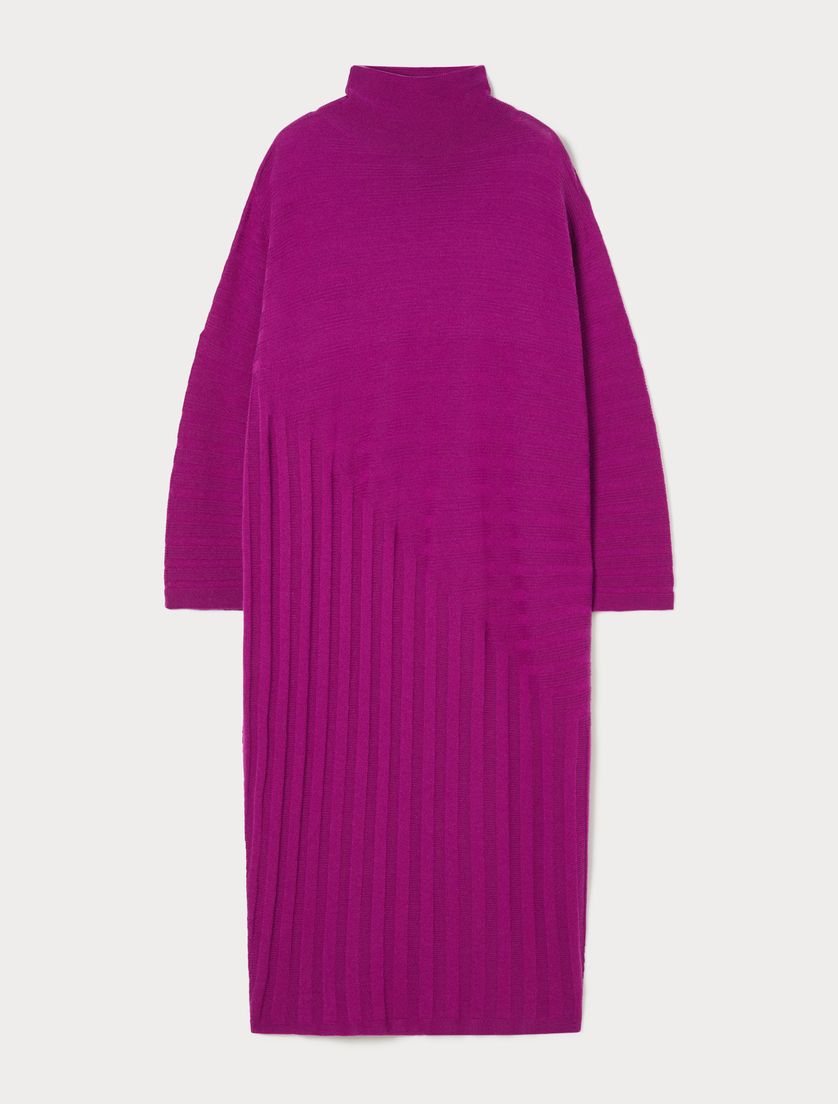 Kleid aus reiner Wolle - FUCHSIE - Marina Rinaldi Kleid aus reiner Wolle - FUCHSIE - Marina Rinaldi